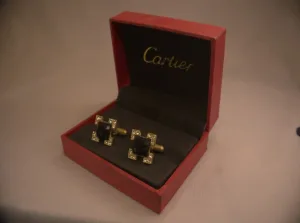 Cartier Blue Sapphire Studded Cufflinks