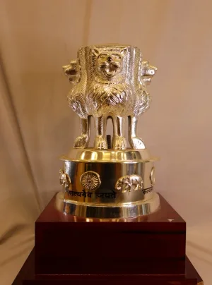 Silver Ashoka Stambh National Emblem of India
