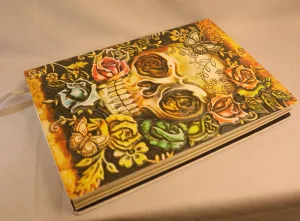Embossed Skull & Roses Journal — 3D Cover Notebook