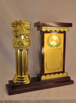 Ashoka Stambh Trophy Plaque Ceremonial Award