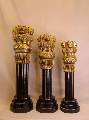 Black Golden Ashok Stambh