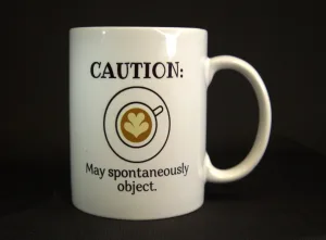 CAUTION May Spontaneously Object Funny Lawyer Coffee Mug