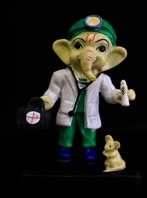 Doctor Ganpati figurine — Ganesha