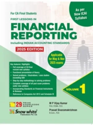 Financial Reporting Including Indian Accounting Standards In 2 Volumes New Syllabus