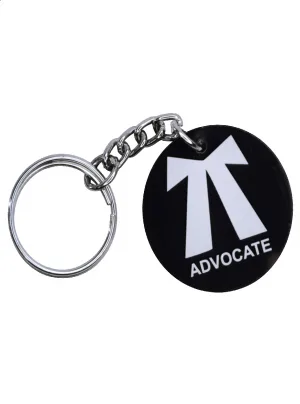 Advocate round keychain