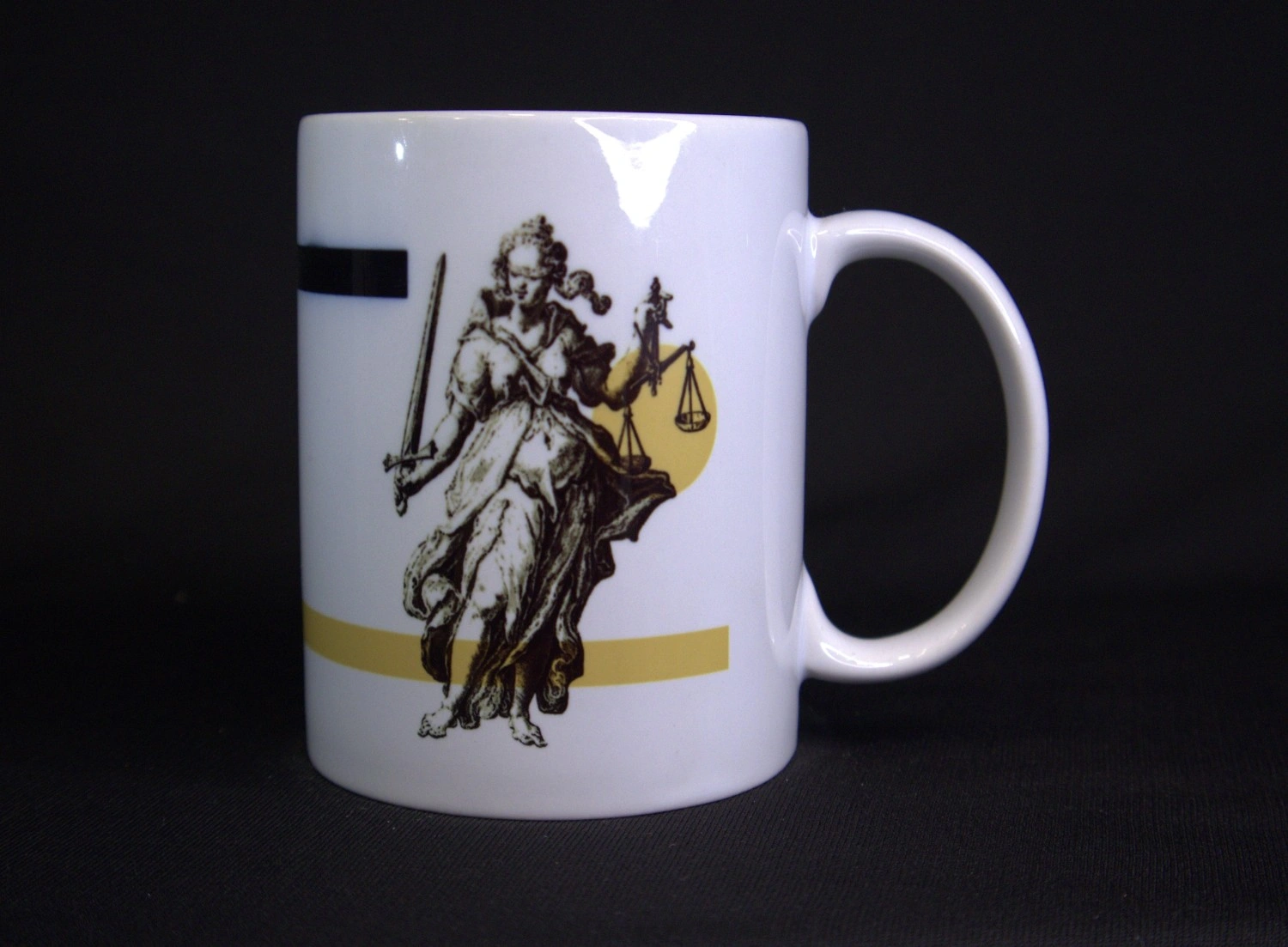 Lady Justice Mug Classic Scales Sword Ceramic Coffee Mug Lady Justice Mug Classic Scales Sword Ceramic Coffee Mug