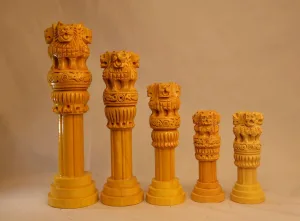 Natural Wood Ashok Stambh