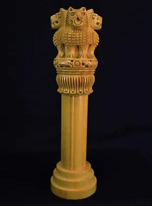 Natural Wood Ashok Stambh