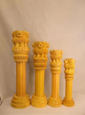 Natural Wood Ashok Stambh