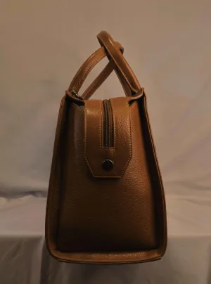 Tan Pebbled Leather Bag