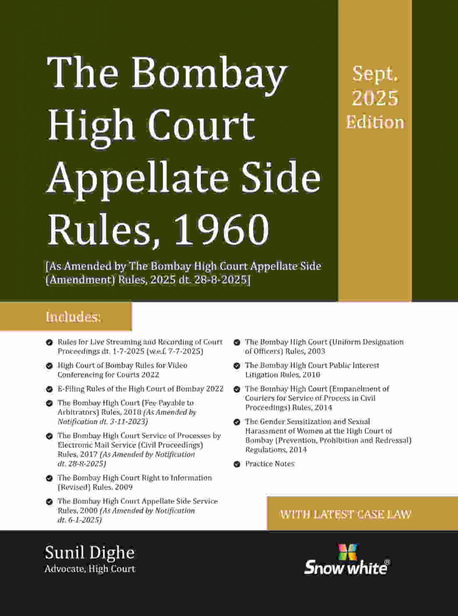 The Bombay High Court Appellate Side Rules 1960
