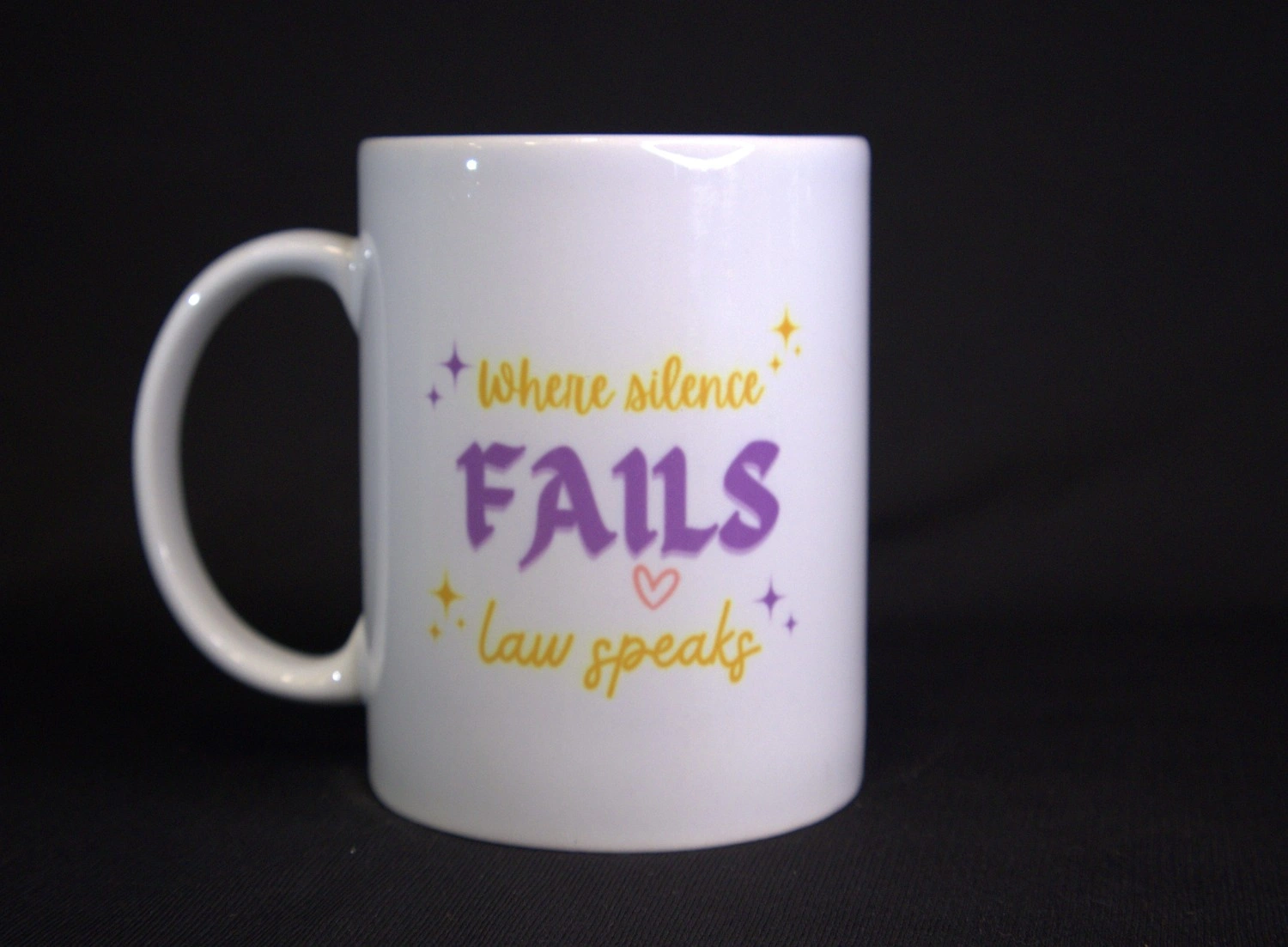 Where Silence Fails Law Speaks Mug Lawyer Coffee Cup Where Silence Fails Law Speaks Mug Lawyer Coffee Cup