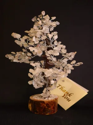 White Rose Quartz Gemstone Tree