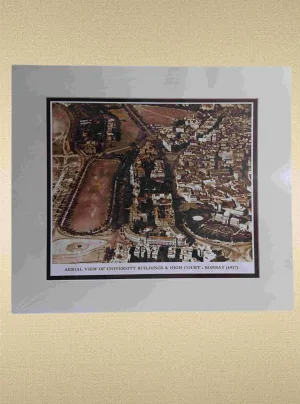 Aerial View of University Buildings & High Court Bombay 1937