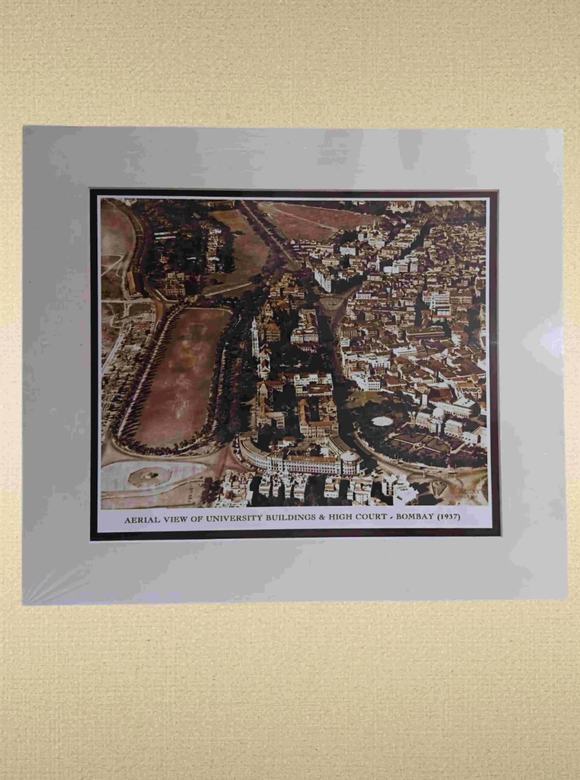 Aerial View of University Buildings & High Court Bombay 1937