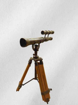 Antique Warm Brown Brass Telescope