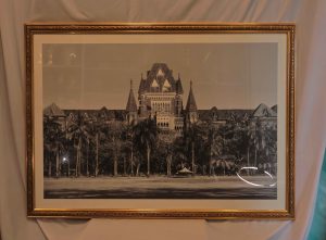 Bombay High Court photo frame Black & White (Gold Frame)