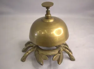Brass Crab Desk Bell