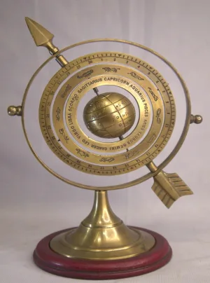 Brass Zodiac Armillary Globe