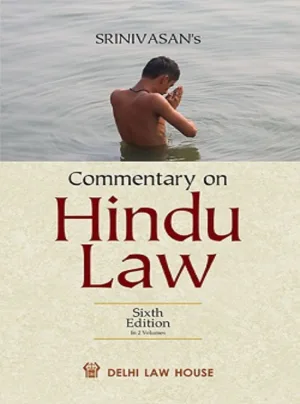 Commentaries on Hindu Law, 6th New Edn. in 2 Volumes Per Set