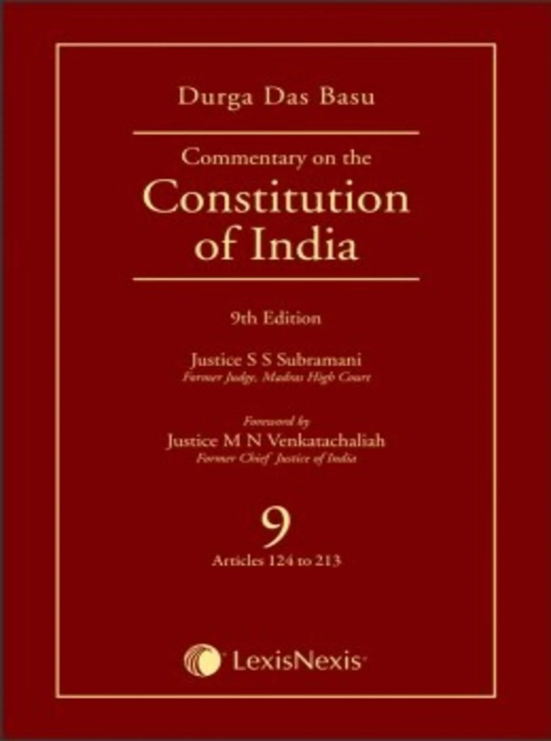 Commentary on the Constitution of India; Vol 9 ; (Covering Articles 124 to 213)