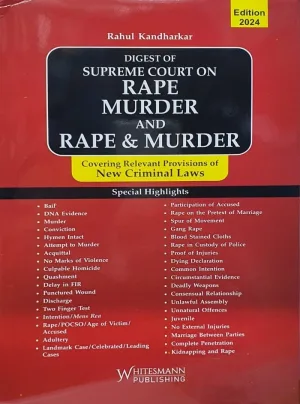 Digest on Supreme Court on Rape Murder And Rape & Murder