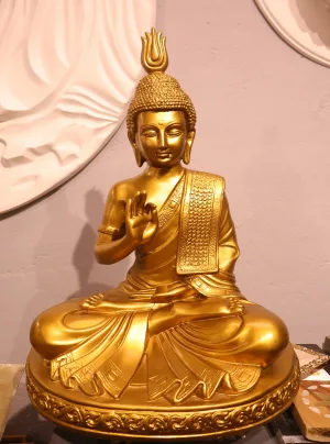 Golden Buddha Statue (999 Hairs) — Seated Meditation Figure