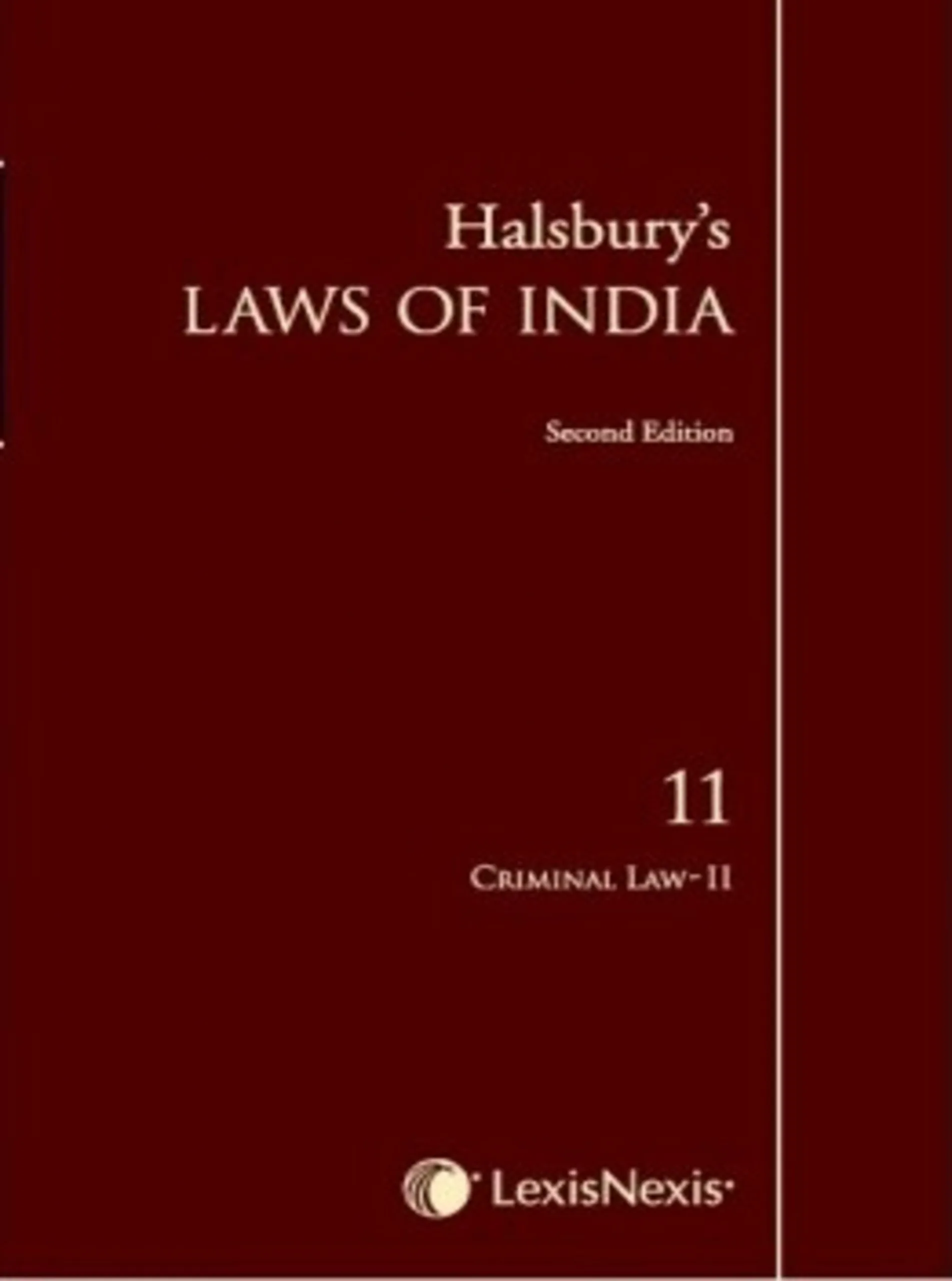 Halsbury's Laws of India-Criminal Law II; Vol 11