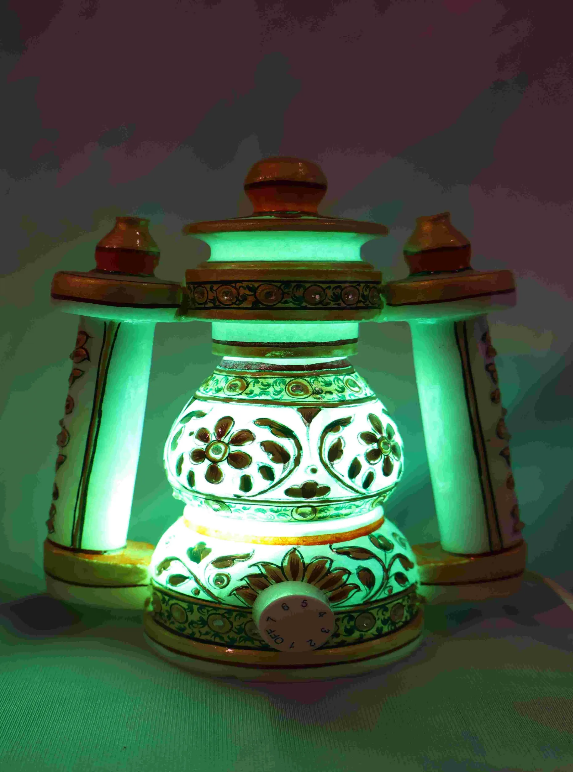 Hand-PaintedMarbleLanternLampLEDLamp1