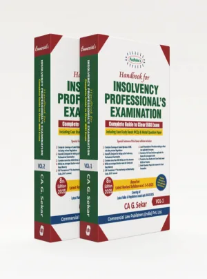 Handbook for Insolvency Professional's Examination - Vols. 1 & 2