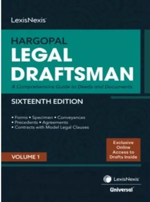 Hargopal Legal Draftsman in 2 Vols.