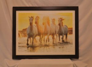 Horses — Espresso Wood Frame with Cream Mat
