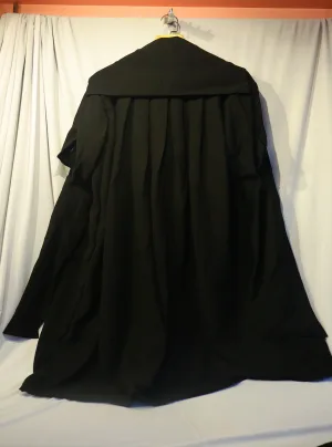Senior Counsel Gown — Traditional Black Courtroom Robe
