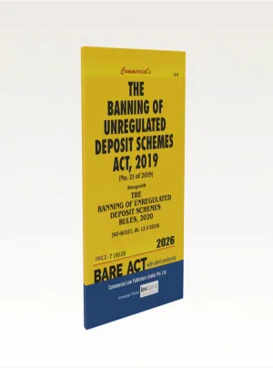 The Banning of unregulated Deposit Schemes Act, 2019