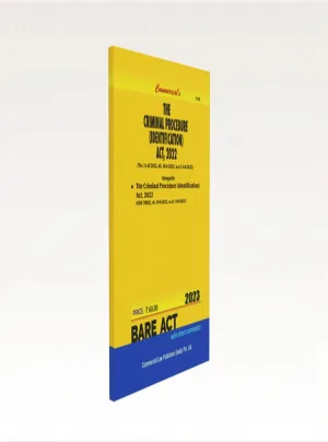 The Criminal Procedure Identification Act, 2022 with Rules
