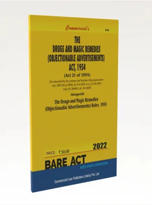 The Drugs & Magic Remedies (Objectionable Advertisements) Act, 1954