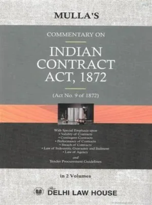 The Indian Contract Act, 1872 and Tenders, 1st Updated Edn. In 2 Volumes
