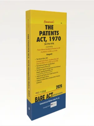 The Patents Act, 1970 As amended by The as amended by the Jan Vishwas (Amendment of Provisions) Act, 2023