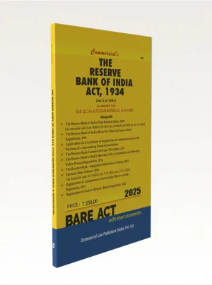 The Reserve Bank of India Act, 1934 alongwith allied rules and regulations