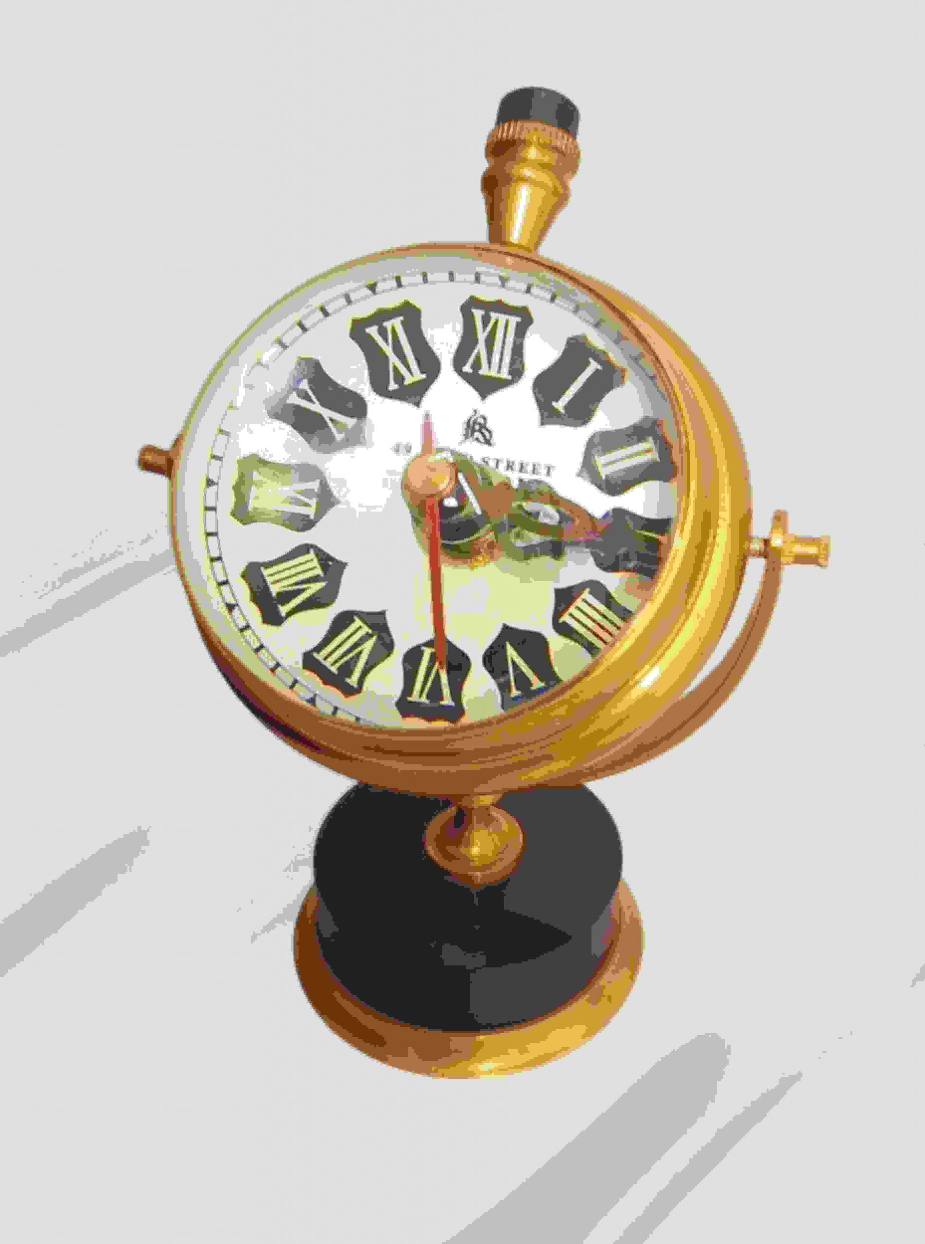 Antique Brass Compass on Rotating Gimbal Stand — Nautical Décor Antique Brass Compass on Rotating Gimbal Stand — Nautical Décor