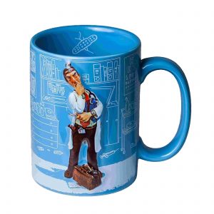 3D Doctor Mug - Blue Medical Coffee Cup