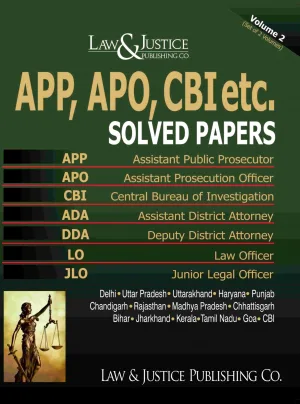 APP, APO, CBI etc. Solved Papers Edition 2022 (In 2 Volumes)