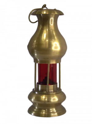 Antique Brass Miner’s Safety Lamp – Type 6 M & Q, Eccles