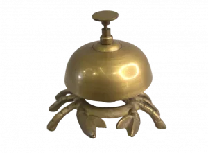 Brass Crab Desk Bell