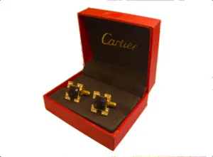Cartier Blue Sapphire Studded Cufflinks
