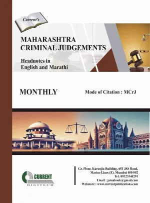 Maharashtra Criminal Judgements – Headnotes in English and Marathi – Monthly