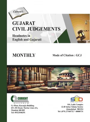 Gujarat Civil Judgements – Headnotes in English and Gujarati – Monthly