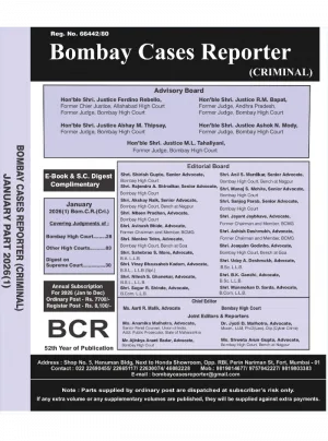 Bombay Cases Reporter (Criminal) - Yearly Subscription 2026