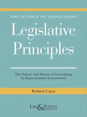 Legislative Principles Indian Reprint, 2025